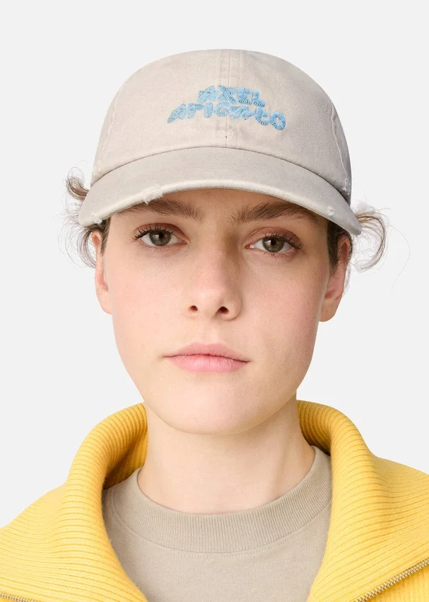 Casquette délavée à motif floral Casquette délavée à motif floral