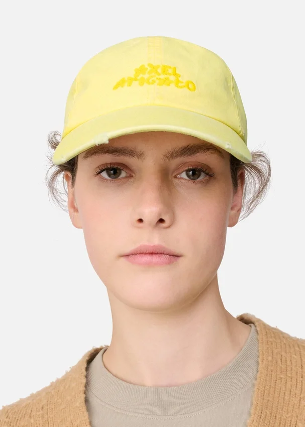 Casquette délavée à motif floral Casquette délavée à motif floral