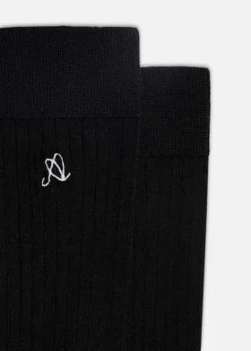 Chaussettes en soie avec logo